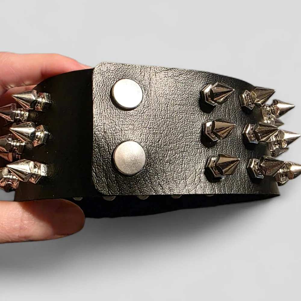 Black Studded Choker Necklace - Picture 4 of 5